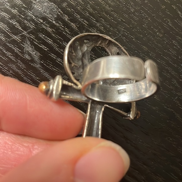 Key of life ancient Egypt inspired silver ring - Picture 5 of 5
